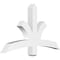 Ekena Millwork Davenport Architectural Grade PVC Gable Bracket, 48"W x 28"H x 4"D x 4"F, 14/12 Pitch GBP048X28X0404DAV00 - alternate 1